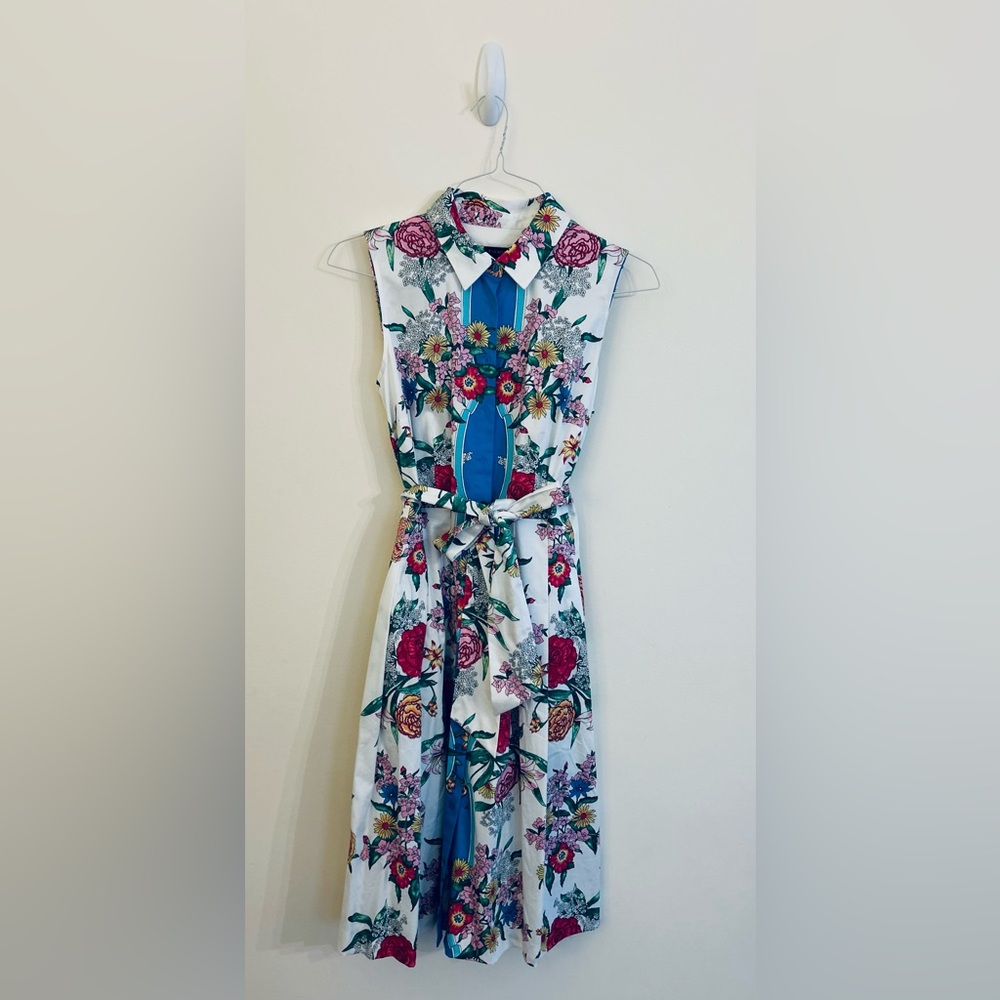 Talbots Floral Tie Front Sundress